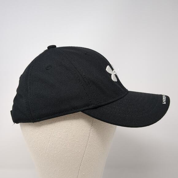 Under Armour Strapback Baseball Cap Black One Size Adjustable Embroidered - Picture 5 of 9